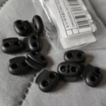 New 10pcs Cord Lock Plastic Stopper Cord Ends Toggles Clip Buckle Button Black Frost Shoelace Sportswear DIY Bag Accessory