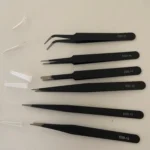 6pcs anti-static stainless steel tweezers set repair repair tool set anti-static hand tool set for model making