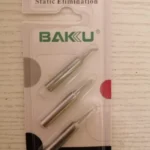 3tips / set BAKU Solder Iron Tips Static Elimination Lead Free Welding Head Soldering Tips For 900M 907 913 376 453 601D 878L