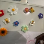 10pcs Candy Flower Frosted Resin Fridge Magnets Creative Korean 3d Magnets Cartoon Magnets Home Decore