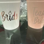 1Set Bachelorette Party Team Bride Plastic Drinking Cups Bridal Shower Gift Bride to be Hen Party Supplies Wedding Decorations