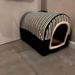 Indoor Dog House Soft Cozy Dog Cave Bed Foldable Removable Warm House Nest With Mat For Small Medium Cats Animals Kennel