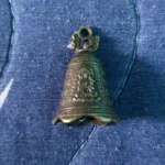 1PC Brass Handicraft Die-casting Scripture Bell Car Button Wind Bell Tibetan Bronze Bell Creative Gift Home Decoration Pendant