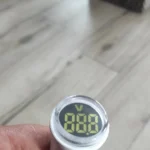 AC230V LED Digital Display Voltmeter Indicator Voltage Meter Light/Pilot Lamp EU Plug Electrician Tool