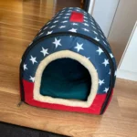 Indoor Dog House Soft Cozy Dog Cave Bed Foldable Removable Warm House Nest With Mat For Small Medium Cats Animals Kennel