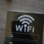 Acrylic Mirror WiFi Sign Sticker for Public Places House Shops Handwriting Account and Password Wifi Notice Board Signs