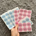 60/120pcs Team Boy Team Girl Stickers Boy or Girl Sticker for Gender Reveal Party Decoration Baby Shower Supplies Gift Box Label