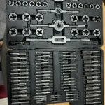 VEVOR Tap and Die Set 40PCs 60PCs 80PCs 110/116PCs Metric or SAE Standard Bearing Steel Taps and Dies Essential Threading Tool