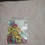 30PCS Zinc Based Alloy Knitting Stitch Markers Spiral Multicolor Painted Marker Buckle Crochet Stitch Lock Knit Needle Clip