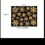 Glitter Effect Snowflake Electrostatic Wall Sticker Christmas Kids Room Decor Glass Window Home Decoration New Year Wallpaper