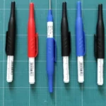 1-8pcs 32mm Deep Hole Long Nib Head Markers For Metal Perforating Pen Waterproof Bathroom Woodworking Decoration Marking Pen