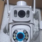 8MP 4K PTZ Wifi Camera Dual Lens with Dual Screen Ai Human Detect Auto Tracking Wireless Outdoor Surveillance Camera iCSee App