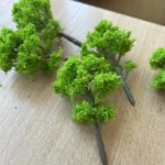 50pcs Train Artificial Miniature Tree Plastic Model Scenery Railroad Decoration Building Landscape Micro Accessories Toys