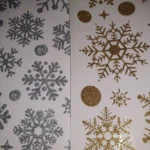 Glitter Effect Snowflake Electrostatic Wall Sticker Christmas Kids Room Decor Glass Window Home Decoration New Year Wallpaper