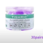 TISHRIC Earplugs Soft Sponge Ear Plugs Noise Reduction Sleeping Earplug Travel Noise Reduction Rate 35.5db Sound Insulation