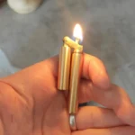 2022 New Brass Kerosene Nunchakus Lighters Windproof Mini Retro Grinding Wheel Ignition Flint Free Fire Men Smoking Toy Gift