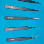 2/6pcs Precision Tweezers Set ESD Anti-Static Stainless Steel Tweezers Repair Tools for Electronics Repair Soldering Craft Tools