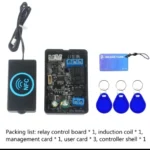 Mobile phone NFC fingerprint relay control module DC10V-120V IC card induction access controller Switch locomotive car unlock