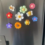 10pcs Candy Flower Frosted Resin Fridge Magnets Creative Korean 3d Magnets Cartoon Magnets Home Decore