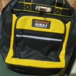 AIRAJ Waterproof Tool Backpack Tool Bag Rubber Base Heavy Duty Tool Organizer Electrician Plumber Maintenance Worker Tool Bags