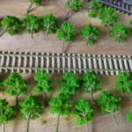 50pcs Train Artificial Miniature Tree Plastic Model Scenery Railroad Decoration Building Landscape Micro Accessories Toys