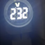 AC230V LED Digital Display Voltmeter Indicator Voltage Meter Light/Pilot Lamp EU Plug Electrician Tool