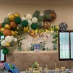 Jungle Animal Balloon Garland Arch Kit 1st Birthday Party Decoration Kids Boy Baby Shower Safari Decor Latex Balloons