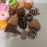 10pcs Cute Mini Candy Donut Bread Doll Food Scale Dollhouse Miniature Kawaii Accessories Home Craft Decor Cake Kids Kitchen Toys