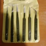 6pcs anti-static stainless steel tweezers set repair repair tool set anti-static hand tool set for model making