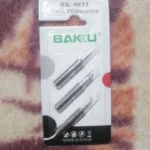 3tips / set BAKU Solder Iron Tips Static Elimination Lead Free Welding Head Soldering Tips For 900M 907 913 376 453 601D 878L