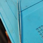 Stainless Steel Tweezers Serrated Curved Dental Instruments Dental Tool