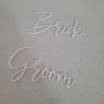 20Pcs Personalized Wedding Place Table Cards Names Tags Custom Place Settings for Guest Bride and Groom Party Decoration