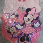 6pcs Minnie Mouse Foil Balloons Kids Girl Birthday Party Decorations Baby Shower Pink 1 2 3 4 5 6 7 8 9 Balloon Set Supplies