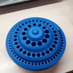 Hot 1pcs Round Shape Plastic Hard 100pcs 1-13mm Drill Bit Storage Case Stand Blue Hole Bore Plastic Organizer Container Box