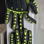 Cut Resistant Safety Work Glove Anti Vibration Anti Impact Oil-proof Protective With Nitrile Dipped Palm Glove for Working