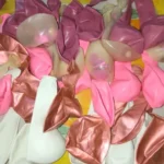 Rose Pink Metal Latex Confetti Confetti Balloons Wedding Decorations Matte Globos New Year Birthday Party Decorations