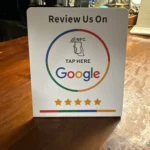 13.56Mhz Programmable Google Reviews NFC Stand Table NFC Google Review Display