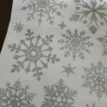 Glitter Effect Snowflake Electrostatic Wall Sticker Christmas Kids Room Decor Glass Window Home Decoration New Year Wallpaper