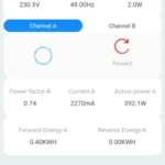 Tuya Smart WiFi Energy Meter Bidirectional Two Way 1/2 Channel with CT Clamp App Monitor Export and Import Power 80A AC110V/240V