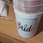 1Set Bachelorette Party Team Bride Plastic Drinking Cups Bridal Shower Gift Bride to be Hen Party Supplies Wedding Decorations