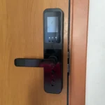 XSDTS Tuya Wifi Digital Electronic Smart Door Lock With Biometric Camera Fingerprint Smart Card Password Key Unlock