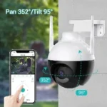 4K 8MP Ultra HD PTZ WIFI Camera AI Human Detection Two-Way Audio 4MP Security Camera Outdoor ICSEE Wireless IP Camera H.265