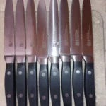 4/6/8p Steak Knife Set Stainless Steel Highly Polished Handles Outdoor Barbecue Tourist Facas De Cozinha CuteloTool Steak Knives