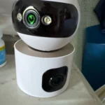 Lenovo 2K PTZ IP Camera 5G WiFi Dual Lens Dual Screen Color Night CCTV Camera Smart Home Auto Tracking Video Surveillance Camera