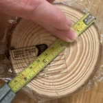 3-12cm Thick 1 Pack Natural Pine Round Unfinished Wood Slices Circles With Tree Bark Log Discs DIY Crafts Wedding Party Painting