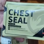 RHINO RESCUE Tactical Chest Seal Vented,Military-Grade Trauma Care for Combat Medics Chest Sealing Patch,IFAK Supplies