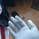 MECHANIC AS02 Anti-static Carbon Fiber Gloves PU Coating Layer Mobile Phone Electronic Parts Repair Protective Gloves