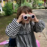 Jungle Binoculars Magnifying Glass Portable Children Magnification Toy Shockproof Telescope for Birthday Hiking Presents