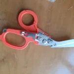 Multifunction Portable Emergency Shears with Lock Latch Tactical Folding Scissors Outdoor Survival Tool