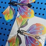 Magic Flying Butterflies Wind Up Toy In The Sky Bookmark Greeting Cards Rubber Band Powered Kids Magic Props Surpris Gift